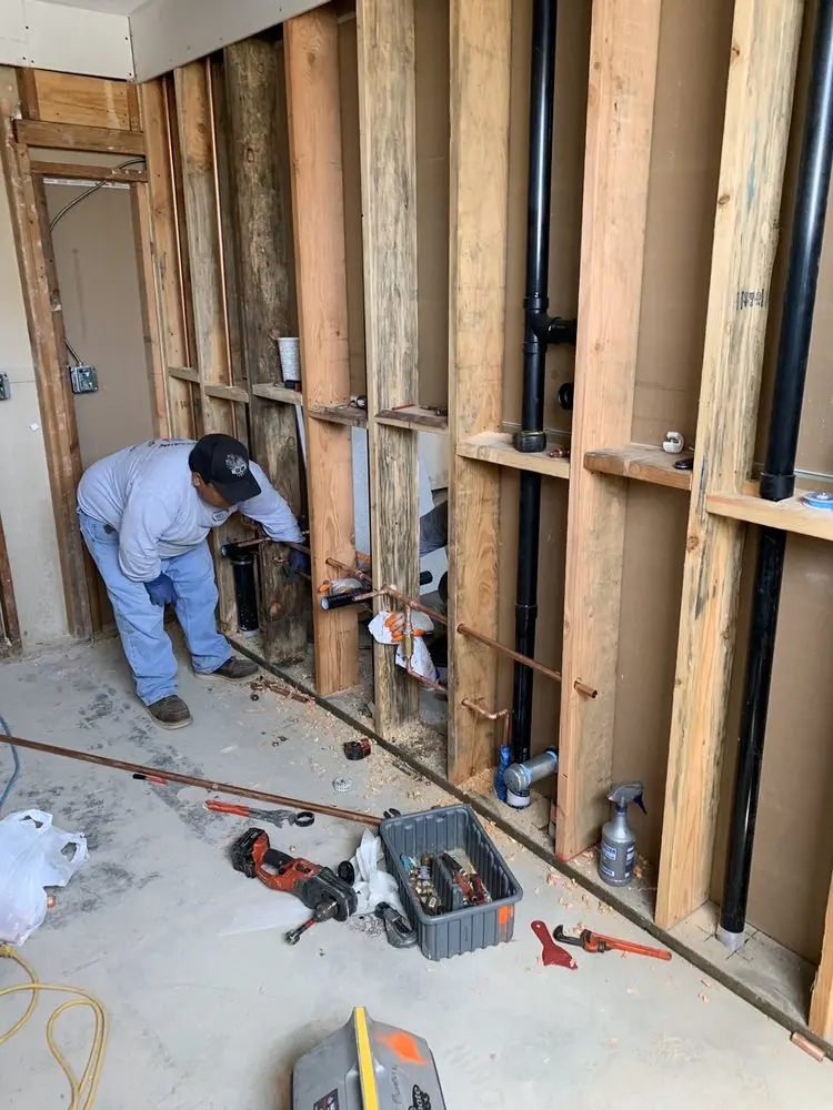 Commercial rough-in plumbing for Gas Line Repair in Woodland Village